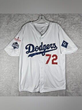 LA Dodgers Miguel Rojas 2025 World Champions Jersey Mens Medium SGA Giveaway